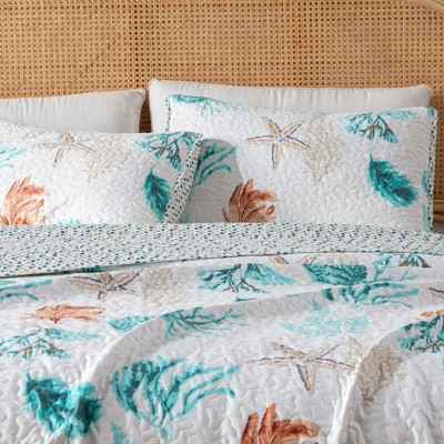 Key West Dreams Full-Size Reversible Microfiber Quilt Set