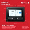 MB Quart Portable Touchscreen Car Stereo Dual Zone Audio System for Boat and UTV, Bluetooth, USB Auxiliary, and Smart Device Compatible, Black - 4 of 4