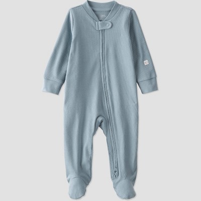 Baby Organic Cotton Creek Rib Sleep N' Play - little planet by carter's Blue Newborn