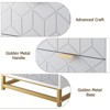 Coolmee 6 Drawers Dresser for Bedroom, Chest of Drawers, Modern Wood Dressers with Gold Metal Handles for Hallway, Entryway - 4 of 4