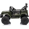 2 Seater Ride On Car, 12V Electric Truck with Parent Remote Control, Spring Suspension, Kids Electric Vehicle for Aged 3-8 Years - 3 of 4