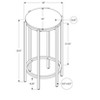 Vynxaria Contemporary Accent Table - Stylish? Side Table for Living Room & Bedroom - 2 of 4