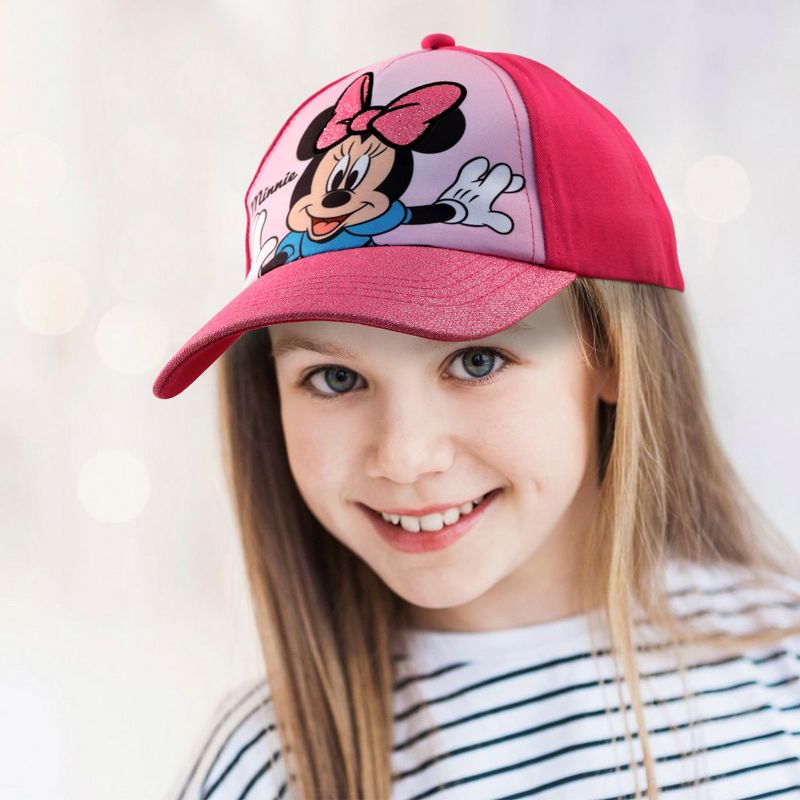 Disney Minnie Mouse Girls Baseball Hat for Toddlers Ages 4-7, 2 of 6