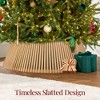 Best Choice Products Solid Wood Slatted Christmas Tree Collar – 36in or 42in Tree Skirt Holiday Accessory for Home - 3 of 4