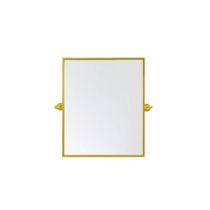 Elegant Lighting Rectangle Pivot Mirror 24x20 inch in Gold - 1 of 4