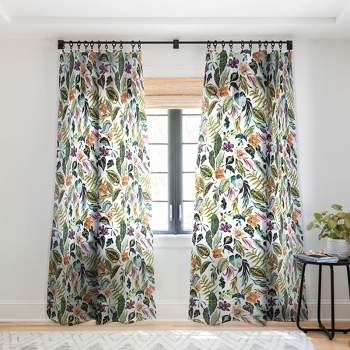 Marta Barragan Camarasa Wild colorful jungle FN5 Single Panel Sheer Window Curtain - Deny Designs
