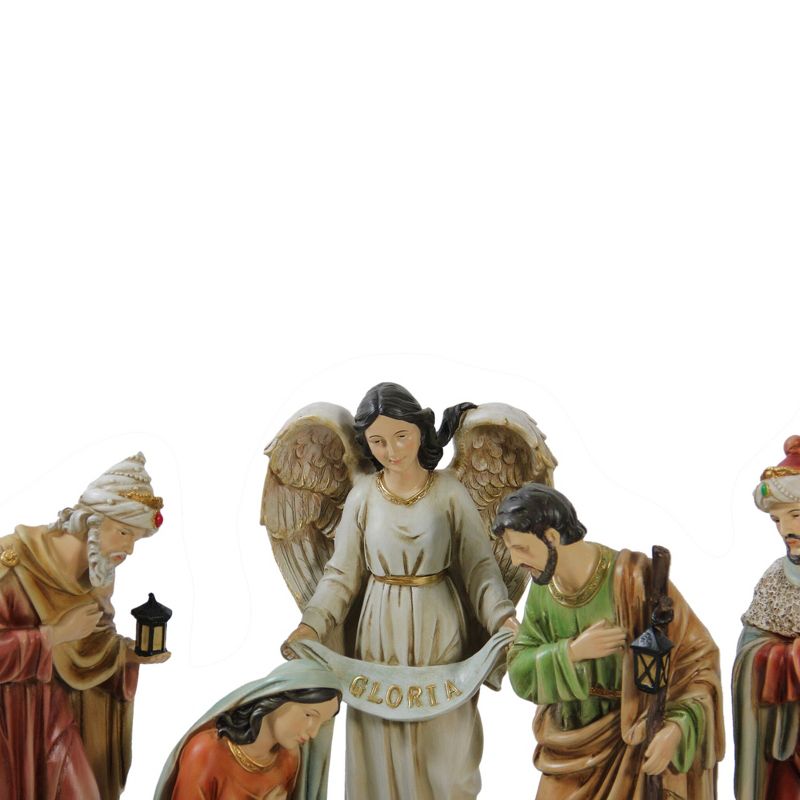Northlight 11pc Vibrantly Colored Traditional Religious Christmas Nativity Figurine Set 15.5", 2 of 4