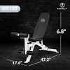 Marcy Adjustable Weight Bench, Foldable Incline Decline Flat Bench Press for Home Gym, Full Body Workout Equipment with Leg Developer and Wheels - 2 of 4