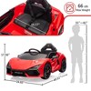 12V Ride On Car for Kids, Licensed Lamborghini Electric Vehicle, Remote Control, Bluetooth, USB, Music, Headlights, Sports Toy - 2 of 4