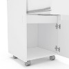 Polifurniture 2pc Home Office Set: Compact Writing Desk, Engineered Wood, Adult Assembly Required - 4 of 4