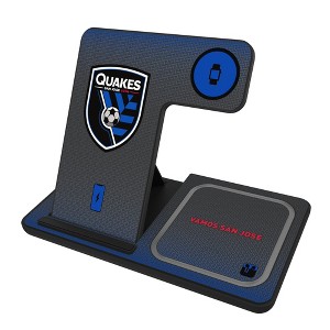 Keyscaper San Jose Earthquakes Linen 15-Watt 3 in 1 Charging Station - 1 of 4