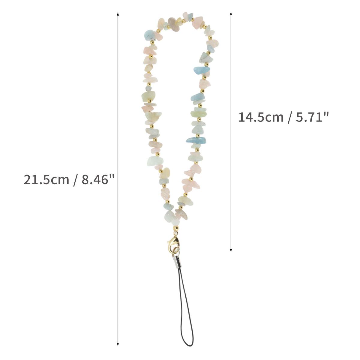 Unique Bargains Mobile Phone Wrist Strap Mobile Phone Chain Green 1 Pc - thumbnail 2