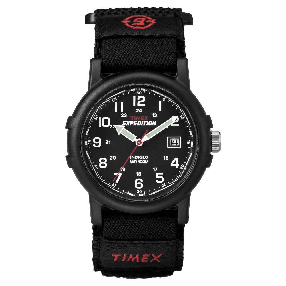 UPC 048148400115 product image for Timex Expedition Camper Fast-Strap Watch - Black/Red | upcitemdb.com