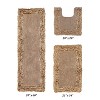 Shaggy Border Collection 3-Piece Bath Rug Set 100% Cotton Tufted Weave Ruffle Border Pattern Bathroom Rug for Machine Washable Bathmat - 2 of 4