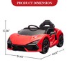 12V Kids Ride On Car, Licensed Lamborghini Revuelto with Remote Control, Battery Powered Sports Car Toy with Dual 25W Motors - 4 of 4