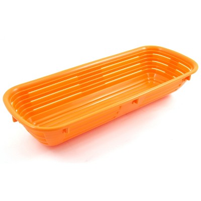 Scandicraft Orange Rectangular Plastic Bread Proofing Bowl, 4 Cup