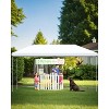 10x20 Instant Pop-Up Canopy - 1-Min Setup, UV Protection, Heavy Duty, 3 Height Adjustments w/6 Sandbags & Roller Bag for Camping, Beach, Parties - 3 of 4