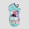 Girls' Frozen 6pk No Show Socks - Blue/Gray - 2 of 3