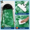 Christmas Area Rug, Snowflake Print Washable Throw Carpet with Non Slip Backing, Low Pile Stain Resistant Floor Mat for Living Room, Bedroom - 3 of 4