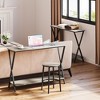 Long Narrow Console Table for Living Room, 2-Tier Farmhouse Sofa Table Behind Couch, Industrial Entryway Table with Storage Shelf - 2 of 4