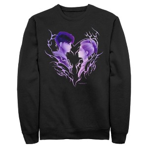 Mens KPop Demon Hunters Jinu and Rumi Love Sweatshirt - 1 of 4