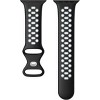 Worryfree Gadgets Silicone Band for Apple Watch 42mm 44mm 45mm 49mm Breathable Sports band iWatch Series 8 7 6 SE 5 4 3 2 1 for Men Women, Black/Gray - 4 of 4