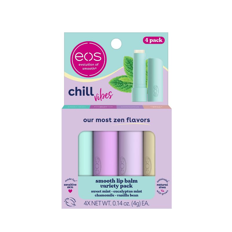 eos Lip Balm Stick Variety Pack - Chill Vibes - 4pk, 1 of 10