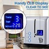 CUSIMAX 2-Slice Stainless Steel Toaster, Large LED Display, 1.5'' Extra-wide Slots - 3 of 4