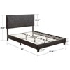 CAVINAS King/Queen/Full Size Tufted-Upholstered Platform Bed Frame with Strong Wood Slat Support,Easy Assembly - 4 of 4