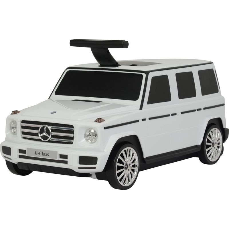 Best Ride on Cars Mercedes G Class Convertible Carry On Suitcase - White, 3 of 9