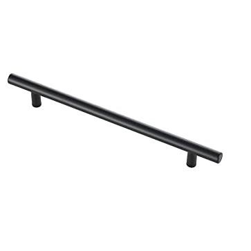 Matte Black Nickel Modern Bar Pull Set with Mounting Hardware