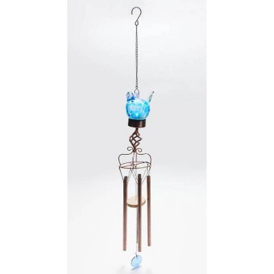 31.69" Glass Solar Bird Wind Chime - Ultimate Innovations