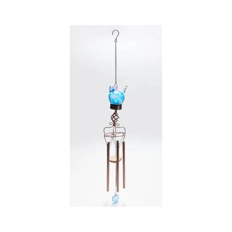 31.69" Glass Solar Bird Wind Chime - Ultimate Innovations, 1 of 4