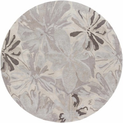 Hauteloom Ilfeld Athena Gray Floral Wool Rug