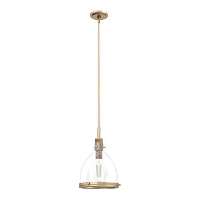 Hunter Fans 10" Van Nuys Pendant Light Alturas Gold Finish - Industrial Glamour with Adjustable Rods, 1 Bulb, Dry Rated