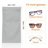 Unique Bargains PU Leather Soft Portable Storage Scratch-Resistant Eyeglasses Bag 2 Pcs - 2 of 4