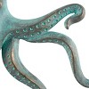 Olivia & May 2"x16" Polystone Octopus Sculpture: Distressed Patina, Gold Foil, Nautical Decor - 2 of 4