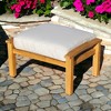 Courtyard Casual Heritage Natural FSC Teak Ottoman - 2 of 4