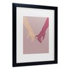 Trademark Fine Art - Pictufy Studio II Holding Hands Matted Framed Art - 3 of 4