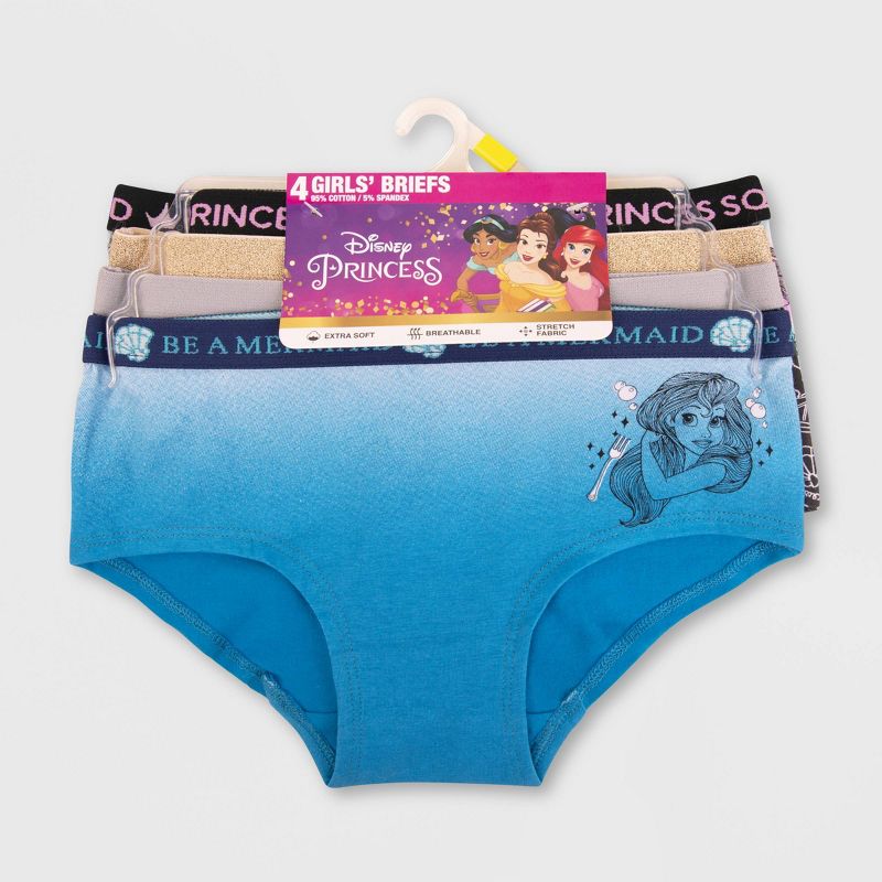Girls' Disney Princess 4pk Underwear, 2 of 5