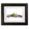 Trademark Fine Art Michael Tompsett Philadelphia Pennsylvania Skyline Matted Framed Art - 2 of 4