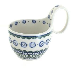 Blue Rose Polish Pottery 845 Ceramika Artystyczna Soup Mug - 1 of 1