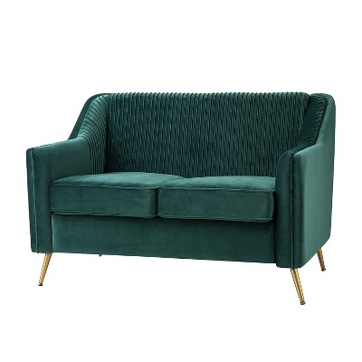 Blanca 50" Wide Loveseat For Living Room With Metal Legs | Artful ...