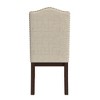 HomePop Set of 2 Scalloped Back Dining Chairs Beige: Upholstered, Plywood Frame, Spot Clean, Polyester - 4 of 4