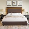 AMERLIFE Bed Frame with 47" Wood Headboard and LED Lights - 3 of 4