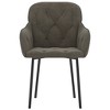 vidaXL Dining Chairs 2 pcs Dark Gray Velvet - 4 of 4