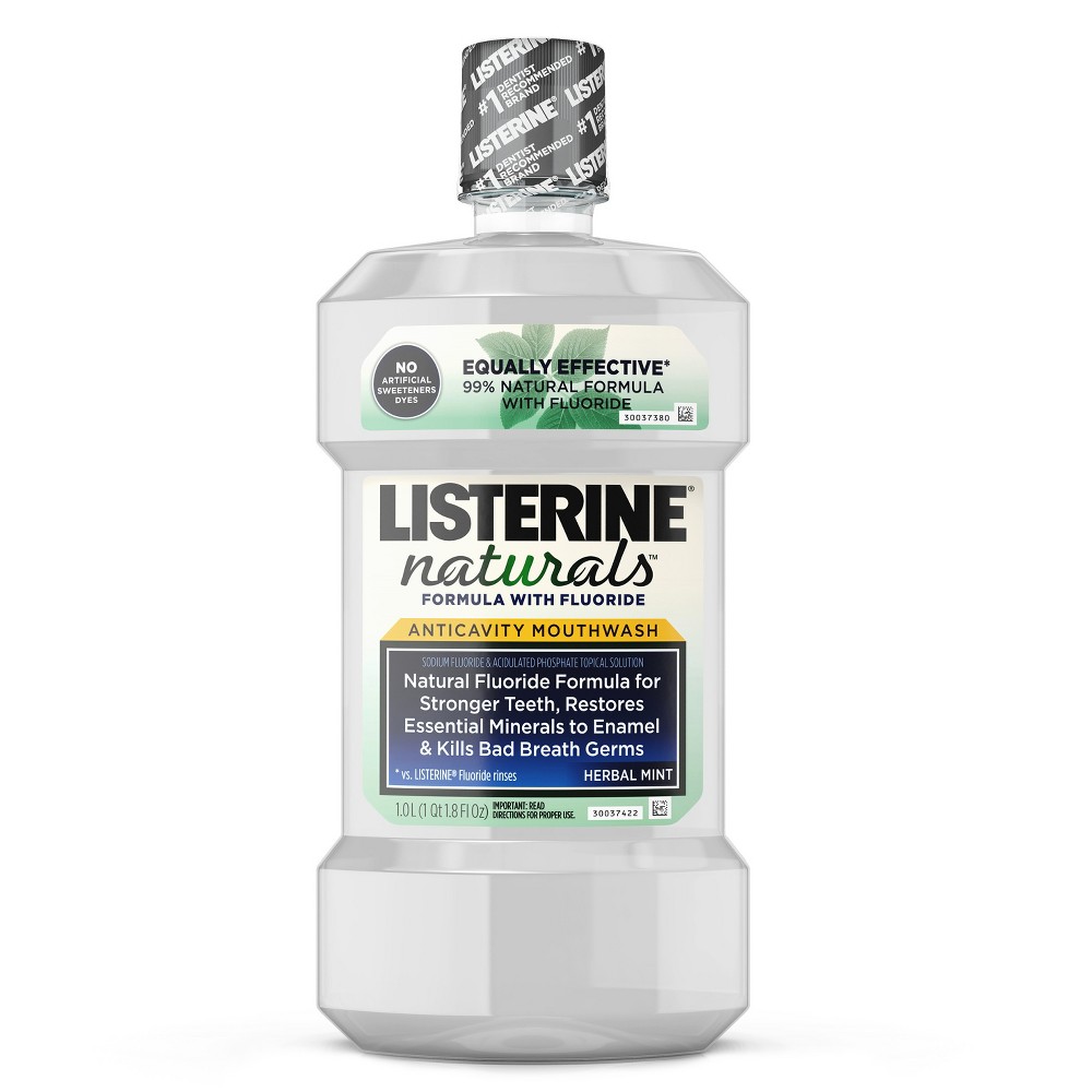 UPC 312547306942 product image for Listerine Naturals with Fluoride Anticavity Mouthwash - 1.8 oz | upcitemdb.com