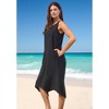 Swim 365 Women's Plus Size Brrr° Cooling Sharktail Cover Up - 4 of 4