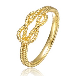 Rope Knot Ring. A Timeless Symbol of Unity and Elegance with an Intricate Twisted Design, Perfect for Everyday Wear or Special Occasions - 1 of 3