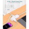 Itopfox Cruise Essentials - Flat Plug Power Strip, 5 ft Ultra Flat Extension Cord with 6 Outlets Extender, No Surge Protector for Cruise Ship - 3 of 4